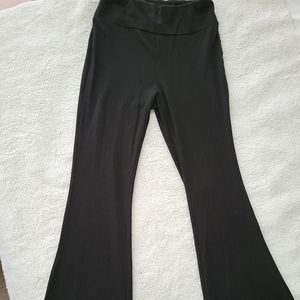 Black flare leggings